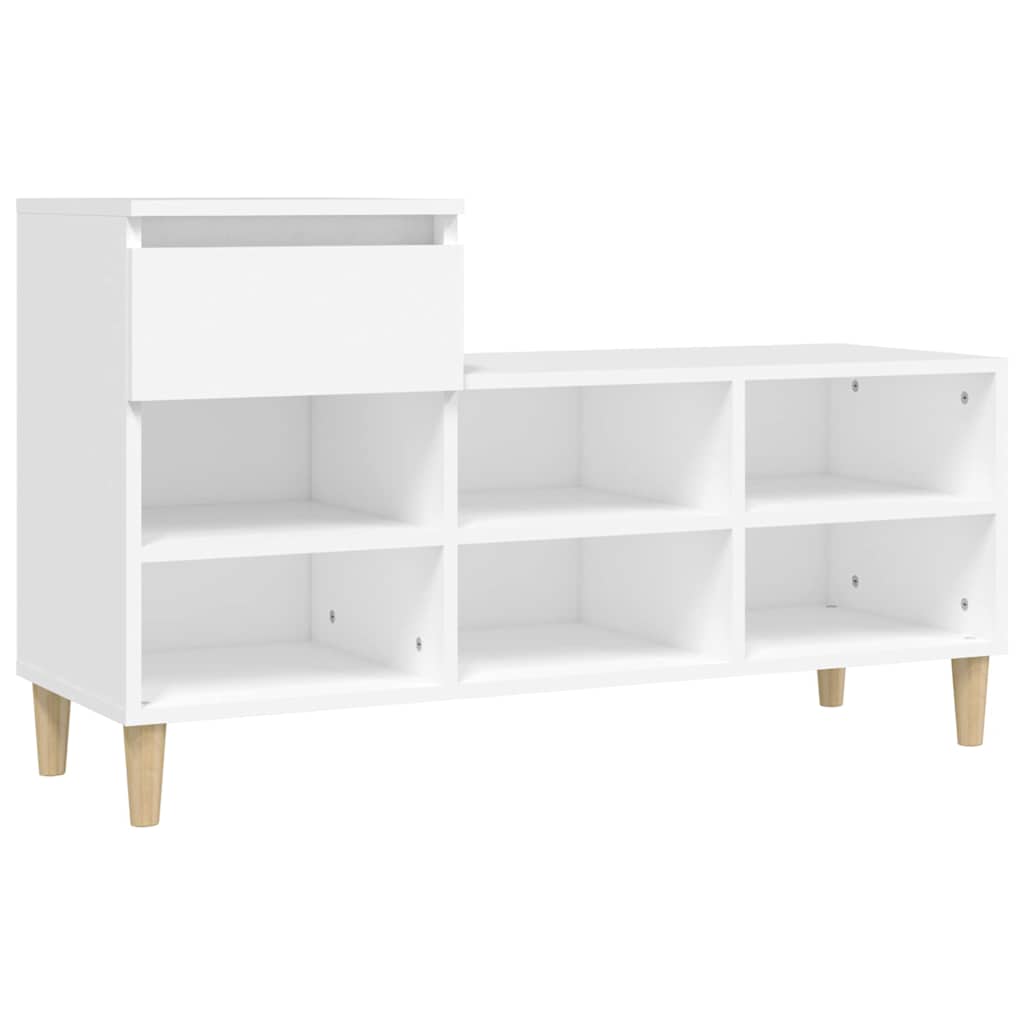 Shoe Rack White 102 x 36 x 60 cm Engineered Wood