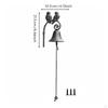 Rustic Cast Iron Chime Bell Decorative Wall Art Outdoor