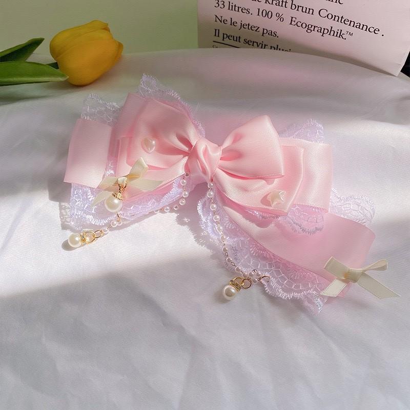Girl Bow Hair Clips Headwear Hairpins Hair Accessories Pink Claw Hair Clip Sweetg Srtyle Kawaii Hair Accesorios Jk Clips