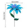 1PC Metal Flowers Garden Stakes Indoor Outdoor Crafts Rustproof Metal Iron Yard Art Lawn Decoration 8 Colors