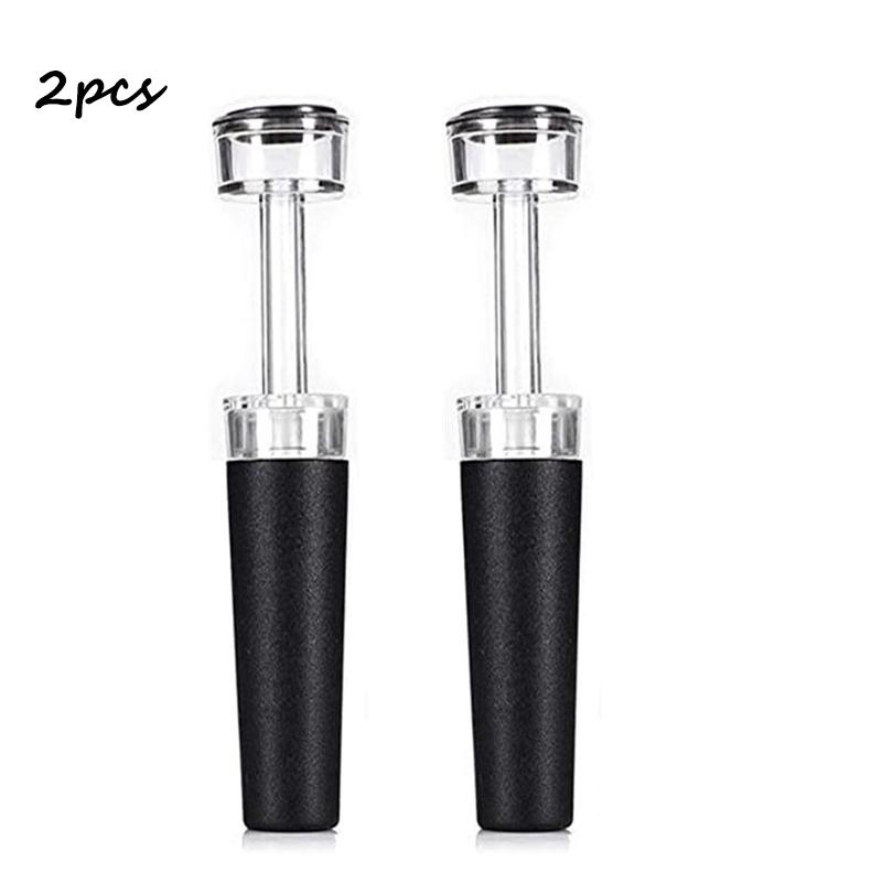 Silicone Bottle Stoppers with Built-in Vacuum Wine Saver Pump Food-safe Silicone Caps Vacuum Wine Stopper 5