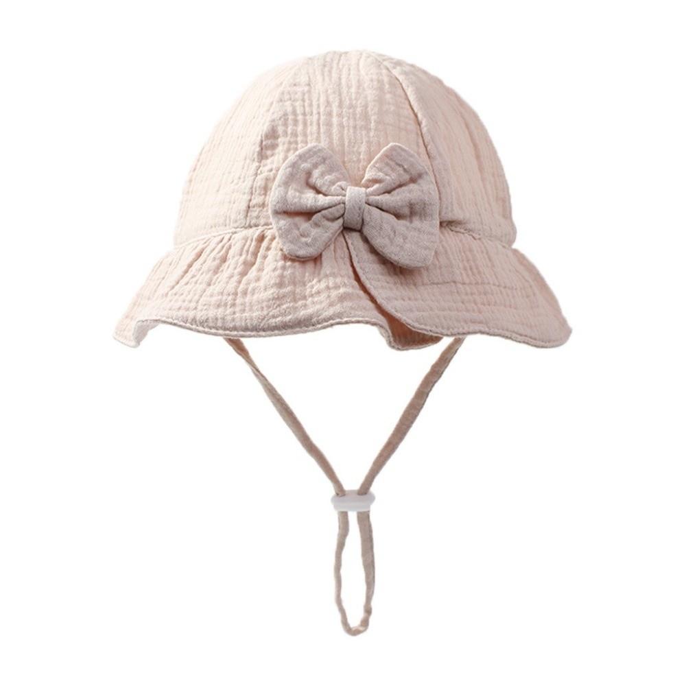 

Cute Bowknot Princess Hat Adjustable Bucket Cap Fashion Baby Fisherman Hat Spring Summer кофейный