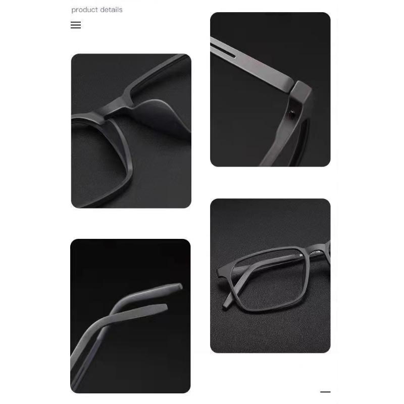 Ultra-Light Pure Titanium Blue Light Blocking Reading Glasses Men Women TR90 Sport Far Sight Optical Eyeglasses Diopters 0To+4.0
