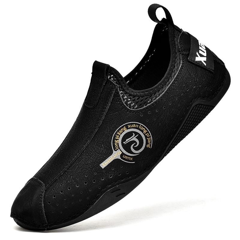 Fashion New Arrival Mens Summer Loafers Casual Leather Man Slip-on Flats Versatile Male Treking Footwear Non-Slip Hiking Shoes Moccasins