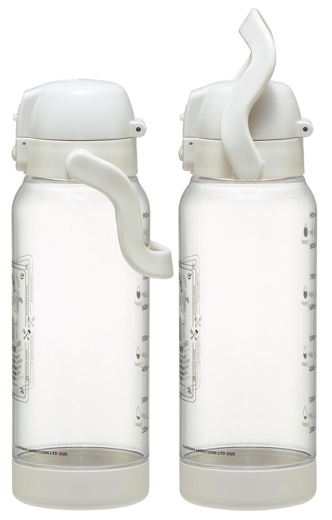 Skater Drink Marker with Shaun the Sheep Shows Drink Amount at a Glance Bottle, 1L, Handle, Plastic, Design, PDMK10-A,