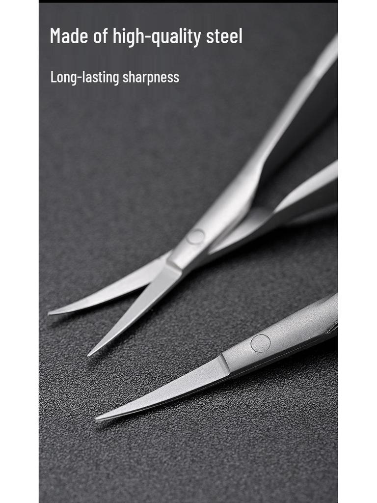 Stainless Steel Russian Swallowtail Cuticle Nipper with Thin Curved Tip – Multifunctional Manicure Tool