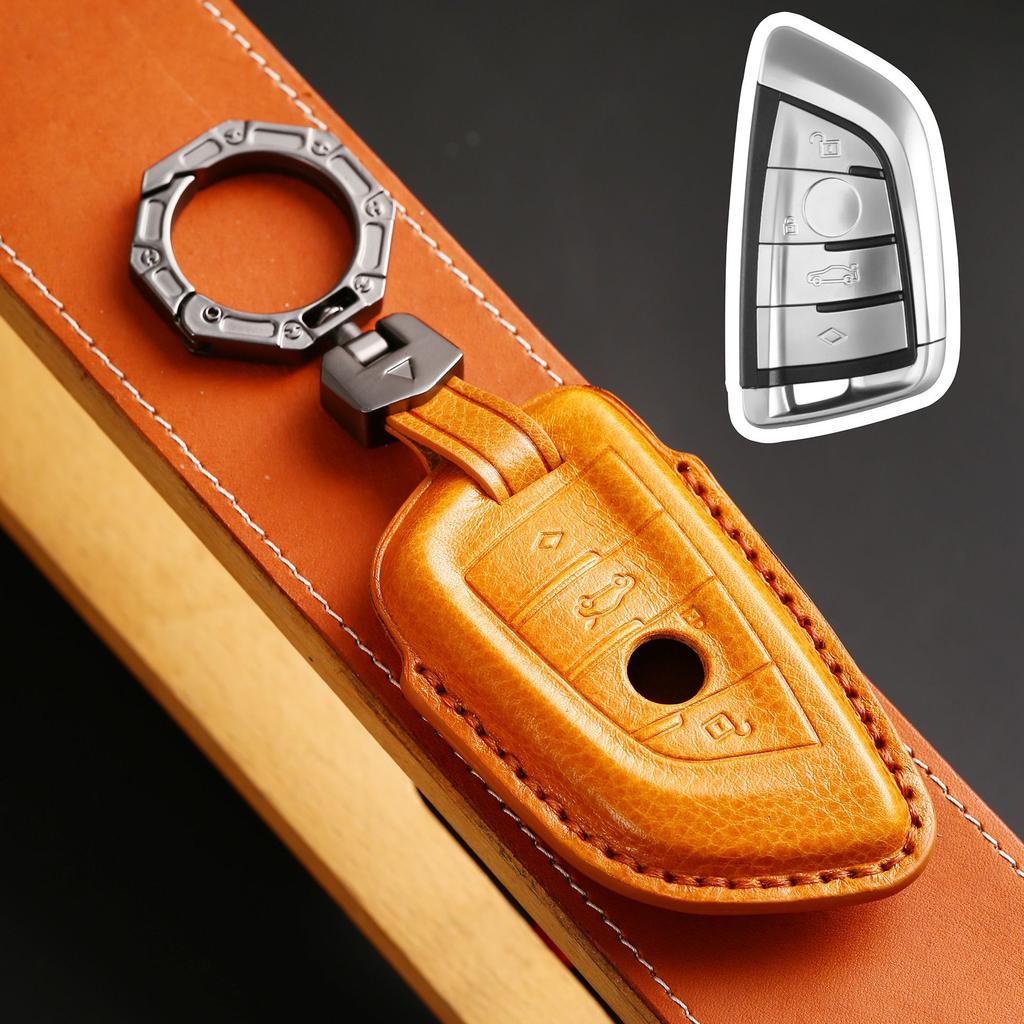 Applicable To Blade Car Key Case X3 Car Key Case Leather X5 Premium Sense Key Case Protective Case 3 Series 5 Series X1