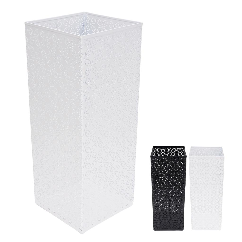 Square Umbrella Stand Rack for Entryway Metal Umbrella Holder Organizer Bin Hollow Out for Home Offi