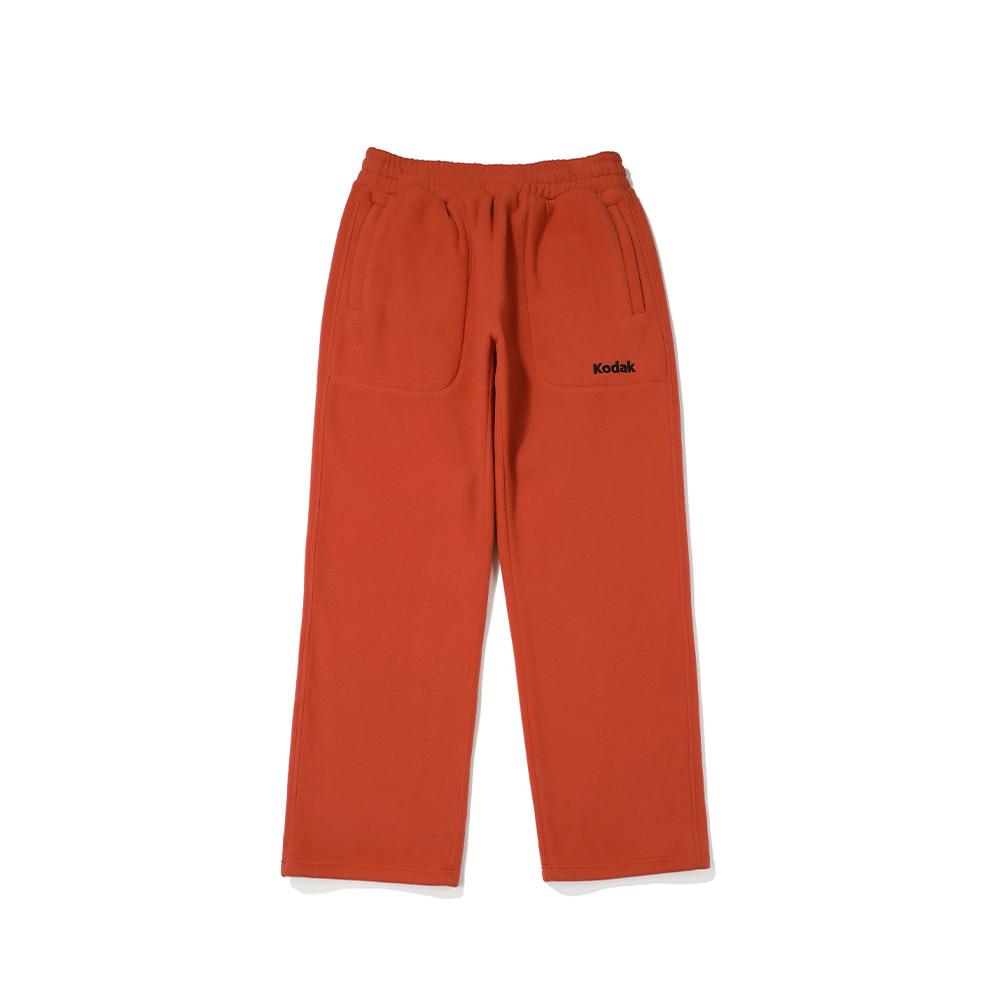 KODAK Microfleece Semi-Wide Fit String Jogger Pants Orange
