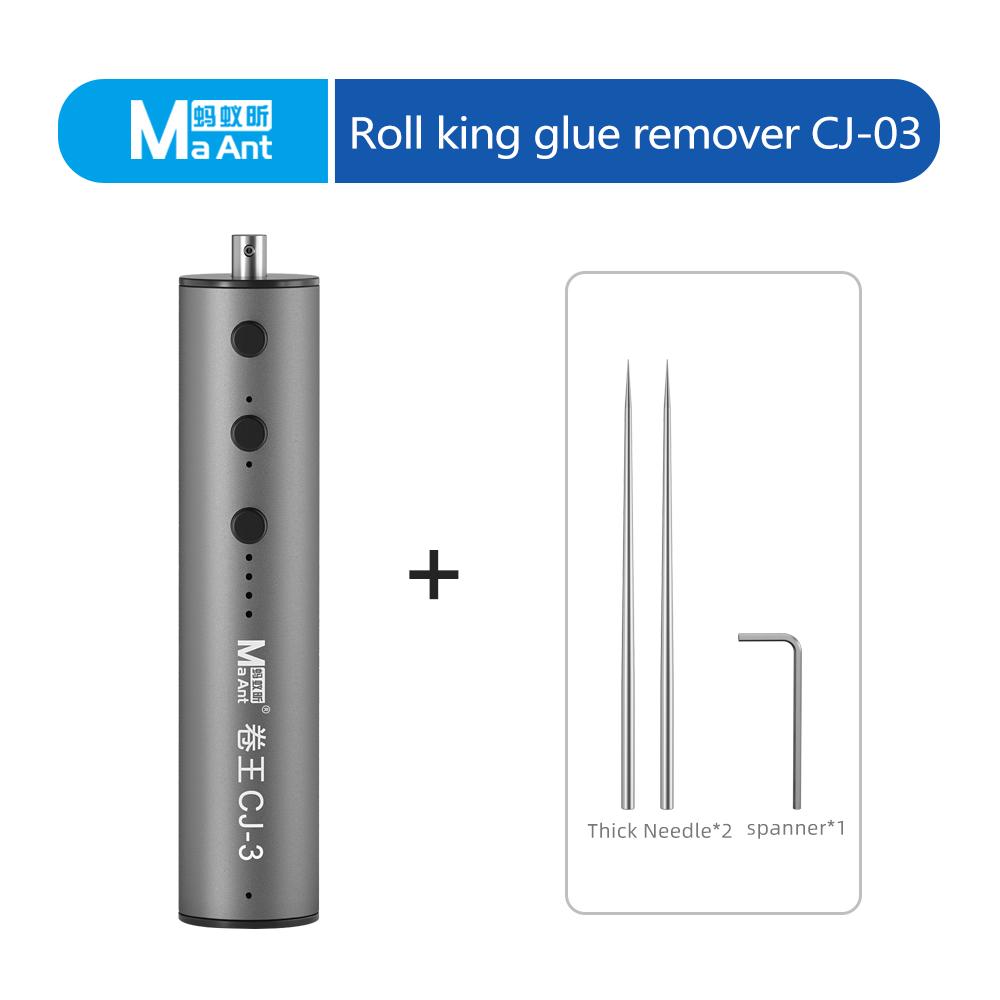 MaAnt CJ-3 Electric OCA Glue Remover 4-speed adjustment Ultra-long battery life 30 seconds automatic sleep remove glue Tools set