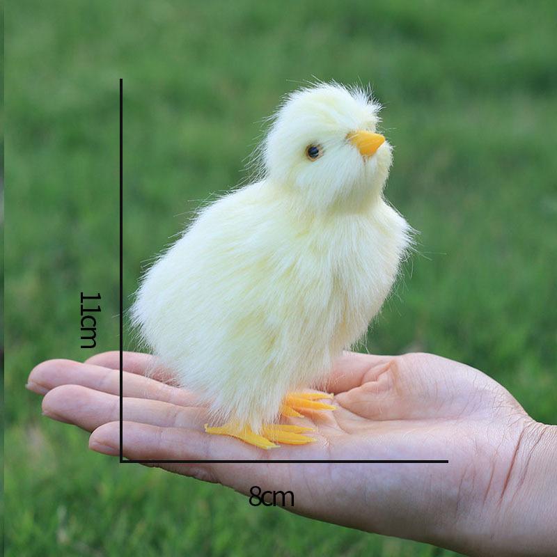 Realistic Chick Decoration Animal Doll Simulation Chick For Children Cognition Chicken Model Soft Plush Toy Gift