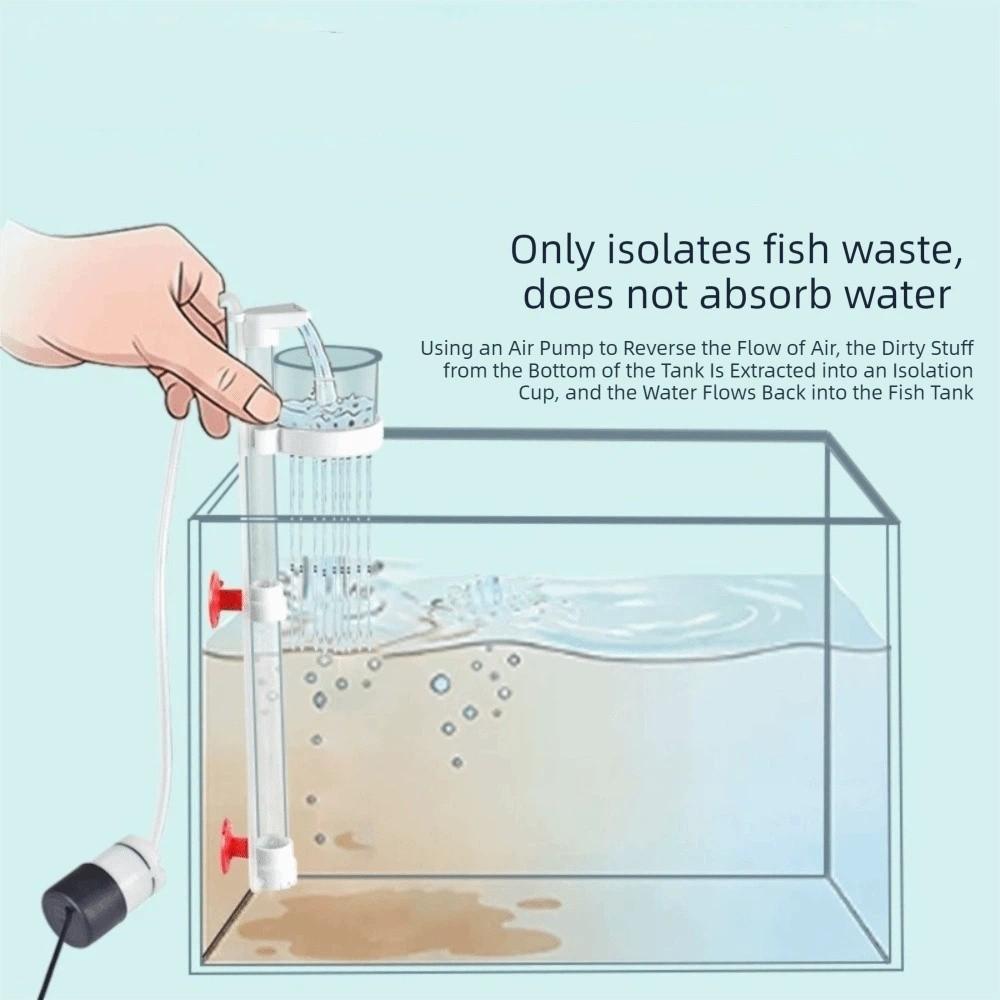 Efficient Aquarium Water Changer Powerful Suction Fish Poop Cleaner Filter Gravel Cleaning