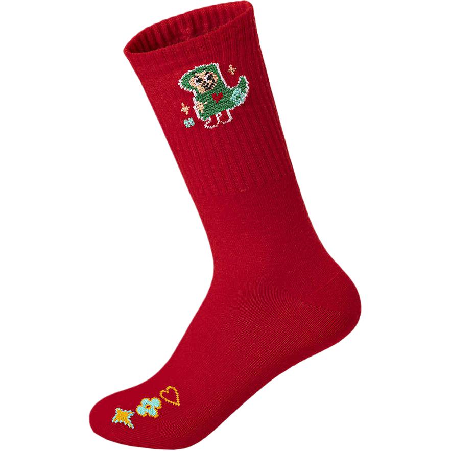 ASICS x YISHUJIA,LIANMINGKUAN Urban Trendy Socks 1 Pack China Red Kids 331251723002-1003 L