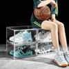 1PC Shoe Storage Box Acrylic Shoe Organizer Sneaker Display Case Anti-Scratch Design Dust-Proof Clear Shoe Storage Box 36x27cm