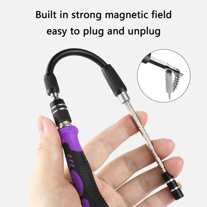 115Pcs Electrician Screwdriver Set, Magnetic Tip Antislip Handle Screwdriver Set Electrical Work Repair Tool