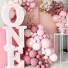 Pastel Pink Balloons Garland Baby Pink Balloon Arch Kit Birthday Party Baby Shower Gender Reveal Home Party Decoration Globos