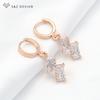 Fashion Simple Square Cubic Zirconia Drop Earrings For Women Wedding Jewelry Korean Girls Trendy Eardrop Unique Gift