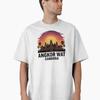 Angkor Wat At Sunset Temple Silhouette Cambodia Retro Vintage Oversized T-Shirt