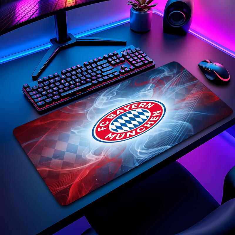 Tappetino per Mouse con Motivo Calcio Bayern Monaco No?Tappetino Mouse da Gioco Antiscivolo con Base in Gomma per Scrivania Ufficio Casa