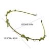 Fairy Pearl Bow Hairband Thin Flower Headband Korean Style Alloy Women Hair Hoop Ladies