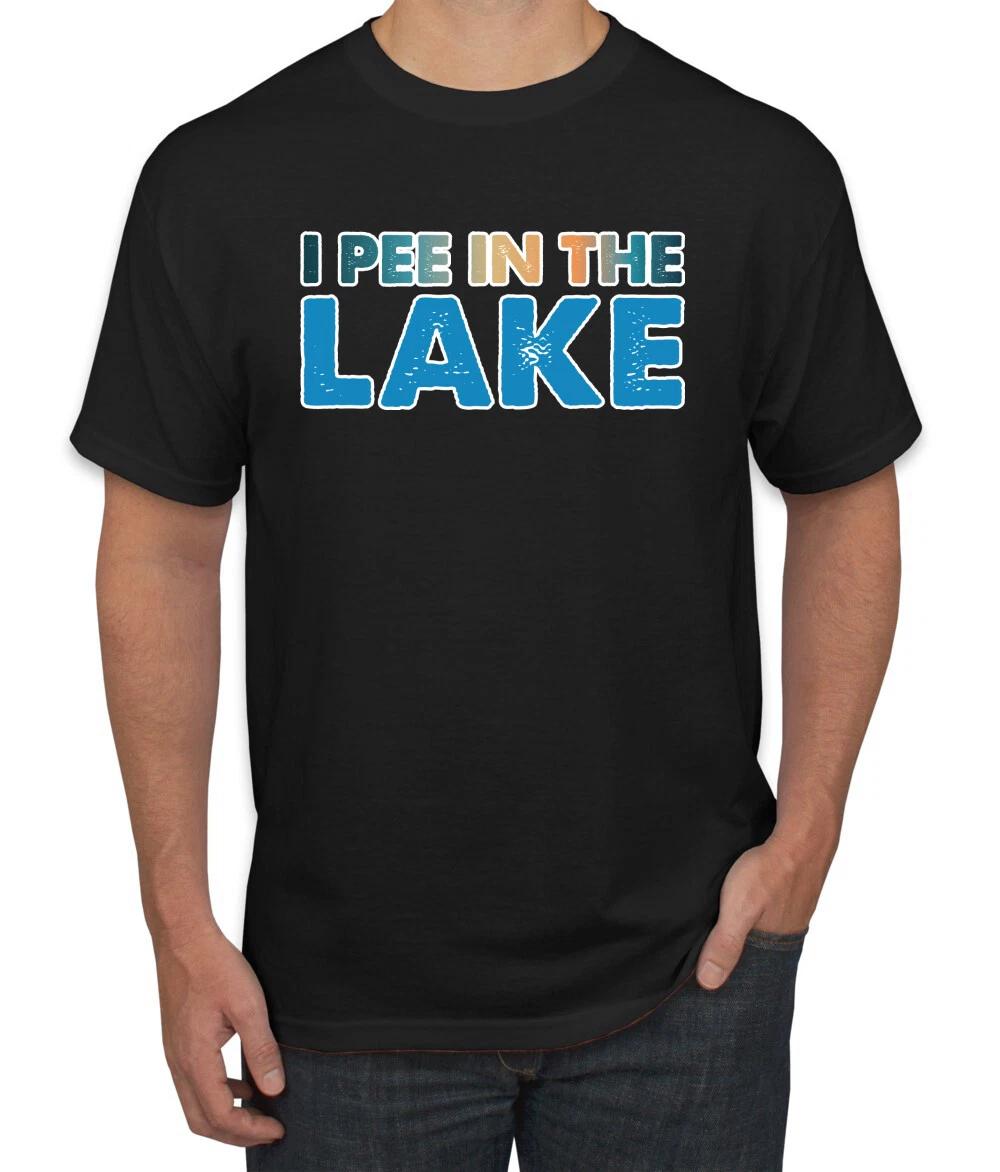 I Pee In the Lake Humor Men T- Shirt M