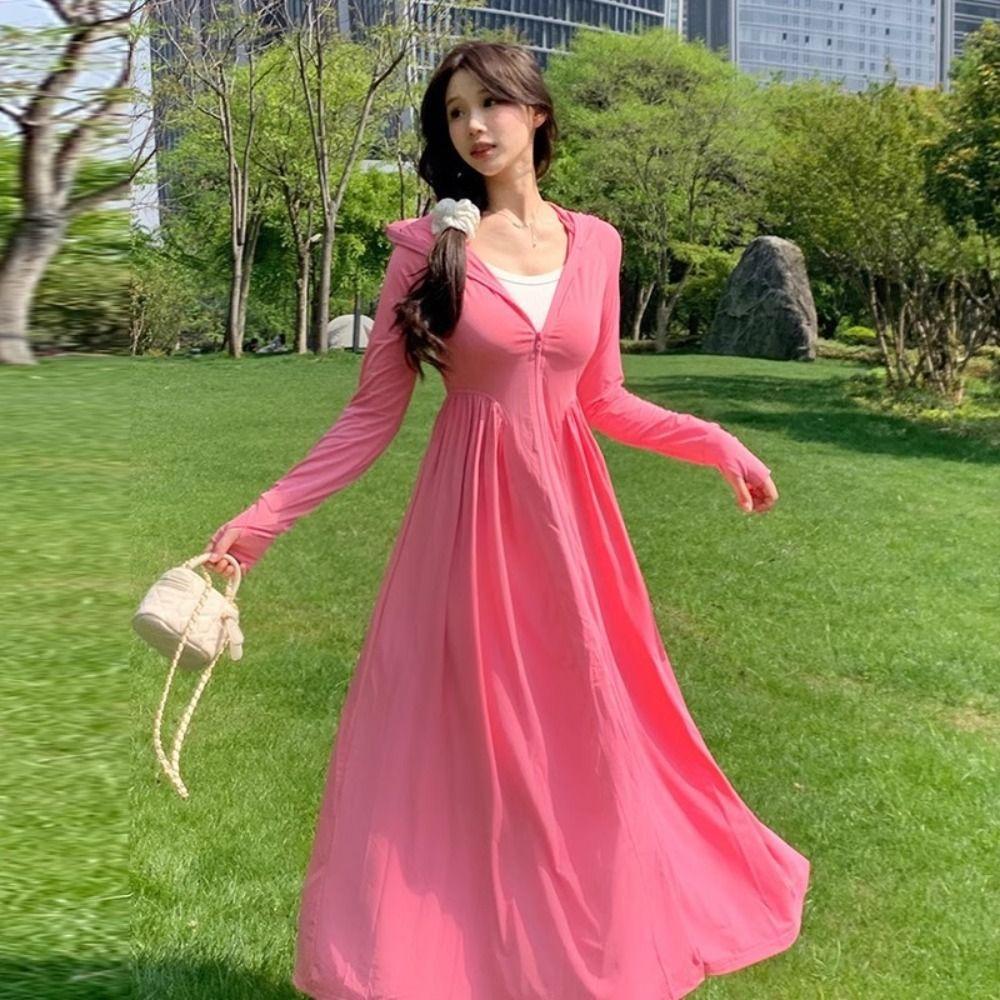 Breathable Sun Protection Clothing Lightweight Sunscreen Dress Fashion Women's Hoodie  Summer