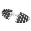 1 Pair Motorcycle Pedal Chrome Plated Slip Resistant Motorbike Foot Pegs Rest Fit For FXCW FXCWC FXS FXSB FXSBSE