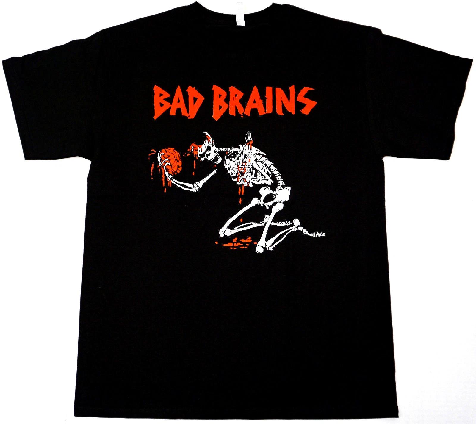 Футболка BAD BRAINS Хардкор Панк Регги Металл Футболка Мужская Черная 100% Хлопок Новая M
