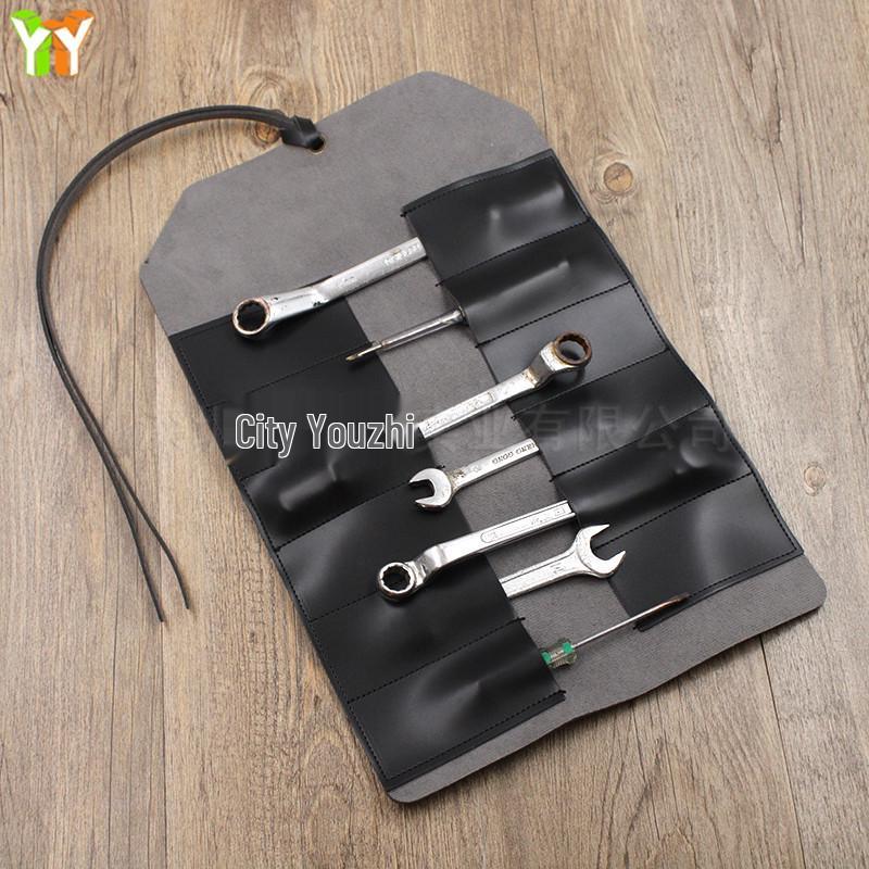 Leather Tool Roll Bag for Automotive Repair Tools