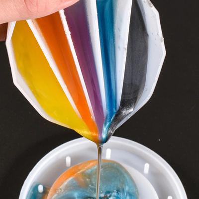 Silicone Distributing Cup Liquid Pigment Color Mixing Toning Dispensing Cup for DIY Epoxy Resin Crafts Jewelry Making Tools