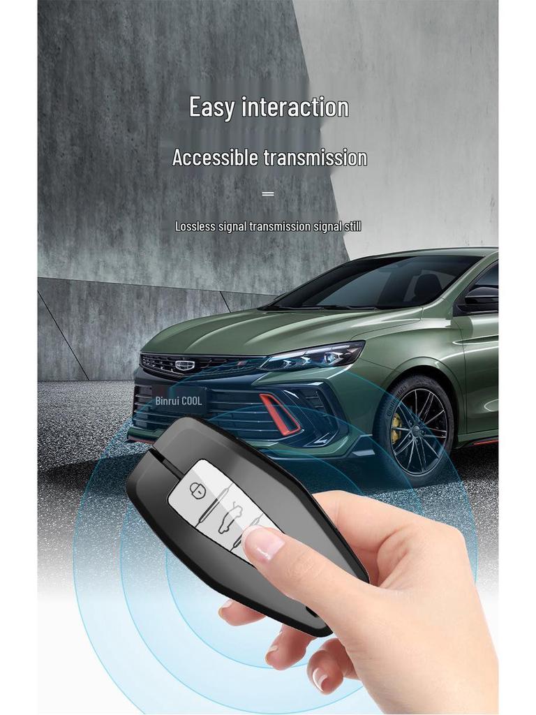 Geely Key Case for Xingrui, Bin Yue, Borui, Binrui GL, Emgrand GS, Vision X6, Xingyue L - Protective Car Key Shell