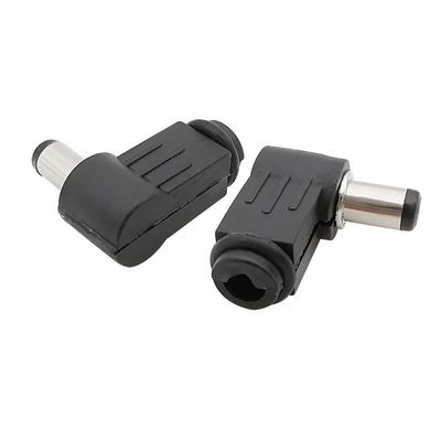 Right Angle DC Power Male Plug 5.5x2.1mm 5.5x2.5 Mm Socket DC Plug Welding Wire Type Adapter 90 Degree Elbow
