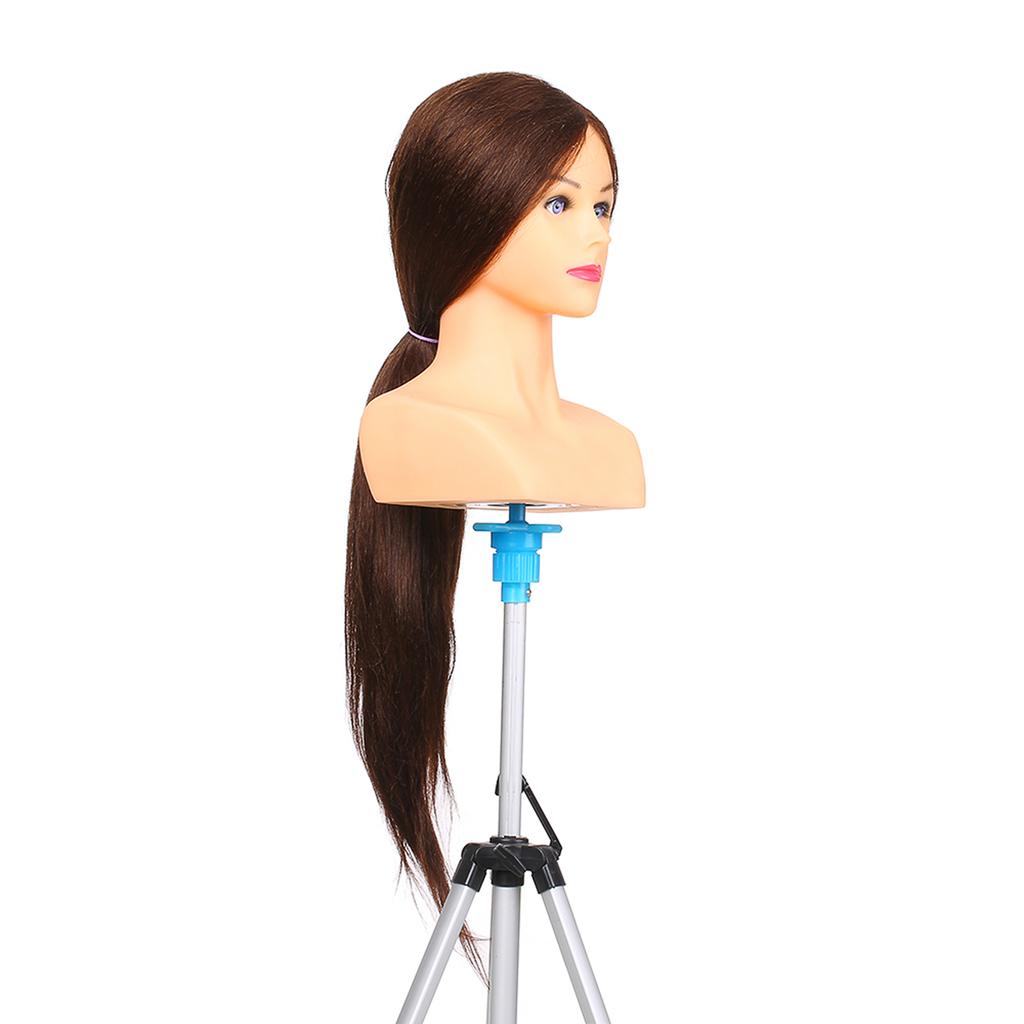 70percent  Human Hair Mannequin Head For Braiding Manikin Head For Hairdresser Professional Cosmetology