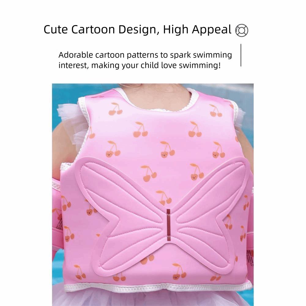 Striped Children's Buoyancy Vest Floats Swimming Life  Jacket Inflation-Free Swimming Vest  Child