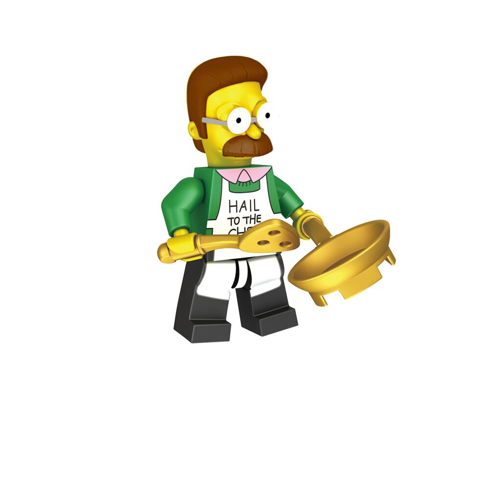 (Stil D) 32 Stück Simpsons Familie Mini-Figuren Bausteine Kinder Lernspielzeug