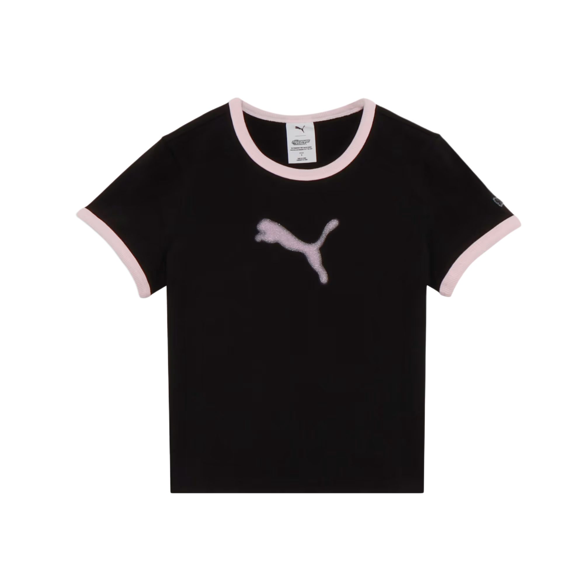 

Puma X Powerpuff Girls Collaboration Round Neck Slim Fit Short Sleeve T-Shirt Women Tops 63786501 M