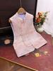 2025 Early Autumn New Chinese Style Jacquard Stand Collar Retro Slimming Casual Vest