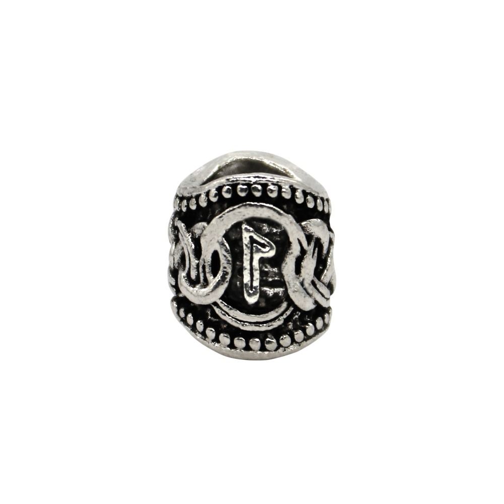 24pcs/set DIY Viking Runes Beads Charms Dreadlock Beads Hair Braid Beard  Fit Beards or Hair