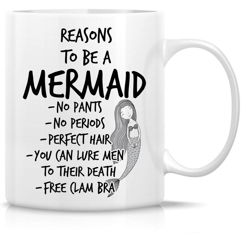 mermaid ceramic coffee cup 