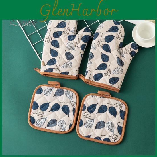 Oven Heat Resistant And Mitts Pot Holders Set Convenient Storage High Heat Resistance Up To 500 Degrees Fahrenheit Nonslip Grip Kitchen Essential