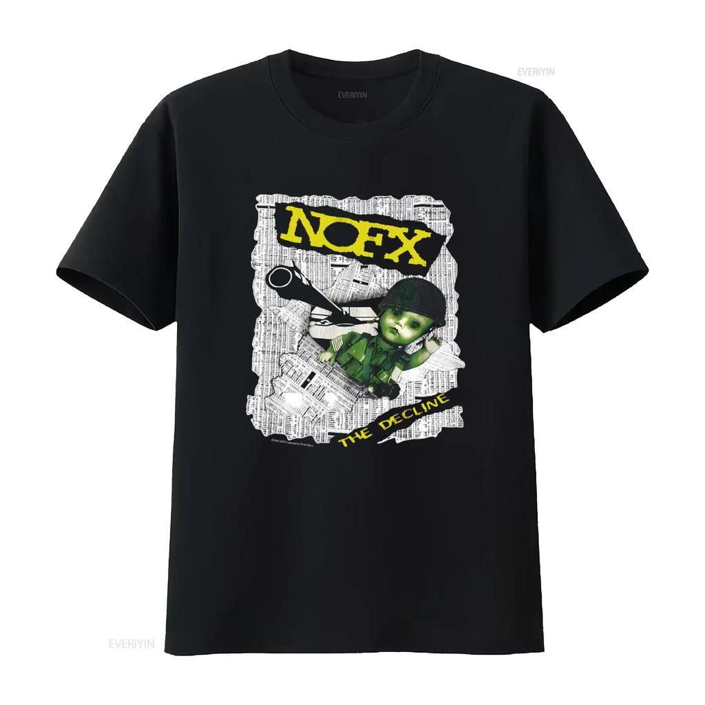 NOFX The Decline Festival Punk Rock Maglietta in Cotone per Uomo e Donna streetwear tessuto di design