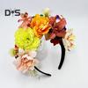 Imitation Flower Decor Hair Hoop Elastic Design Travel Party Headband Various Styles Floral Hair Hoop Headgear Charming Accessory
