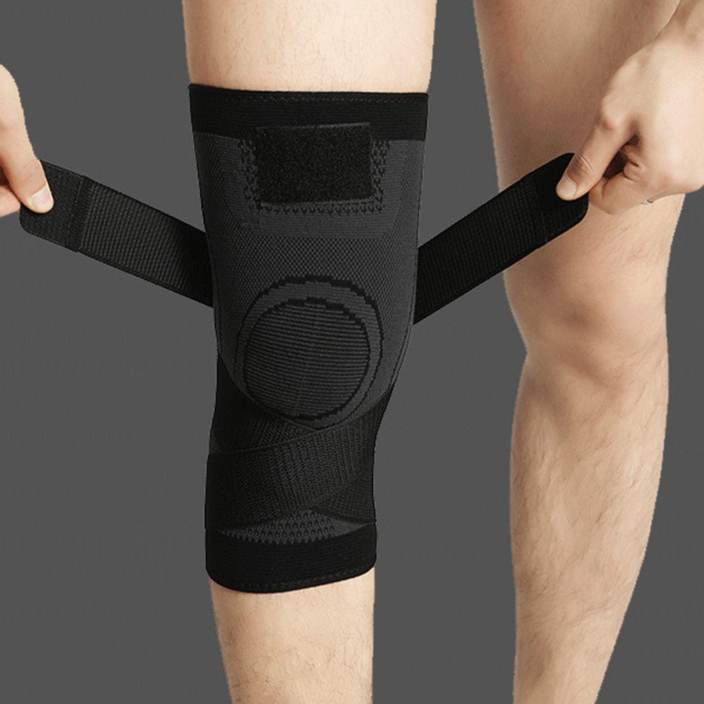 Männliche Nylon-Schutz-Erwachsenen-Elastische Kniebandage Kompressions-Kniebandage Knieärmel Sport-Kniebandage