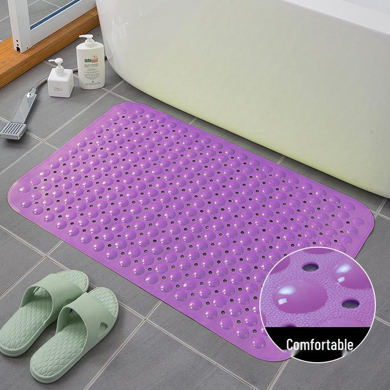 PVC Non-Slip Bathroom & Shower Mat - Water-Resistant for Home, Hotel, Pool, Toilet, Floor.