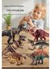 Dinosaur Toy Set: Tyrannosaurus & Triceratops Soft Rubber Figurines for Kids