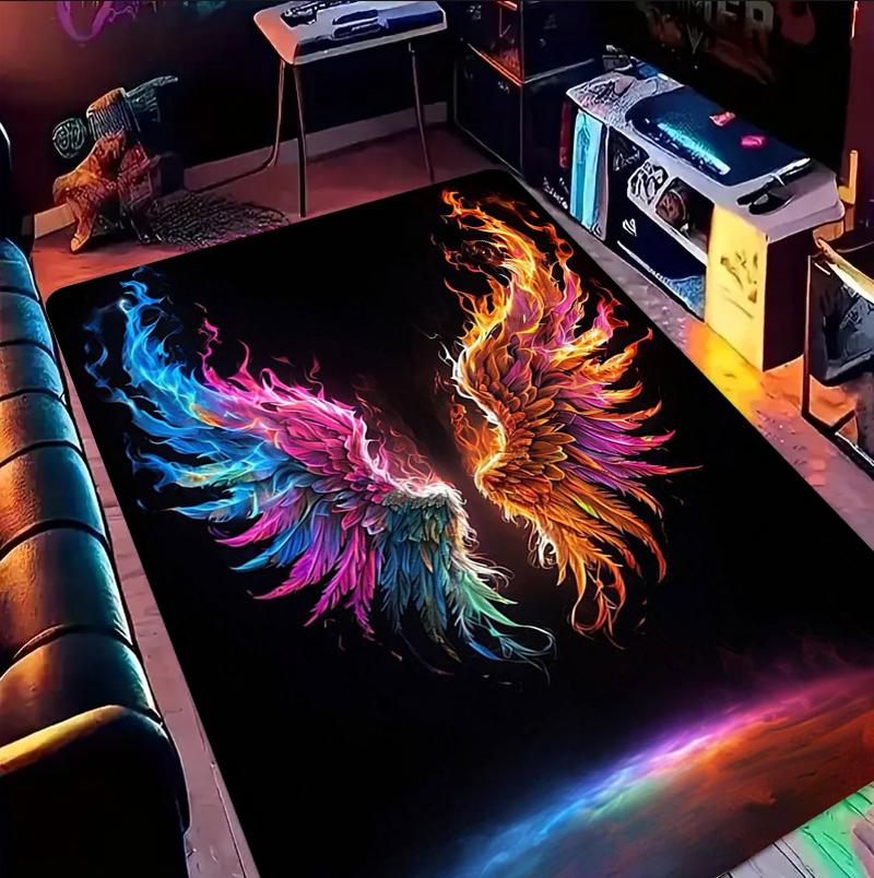 Cool Stylish Rug E-Sports Chair Floor Mat Study Desk Computer Swivel Chair Carpet Table Rugs Home Decor Easy To Clean Carpets