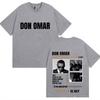 Top Vintage Unisex Estivo Rapper Don Omar Nuovo Album 2026 Grafiche Magliette Uomo Donna Fan Maglietta Musicale Adolescenti Girocollo Manica Corta