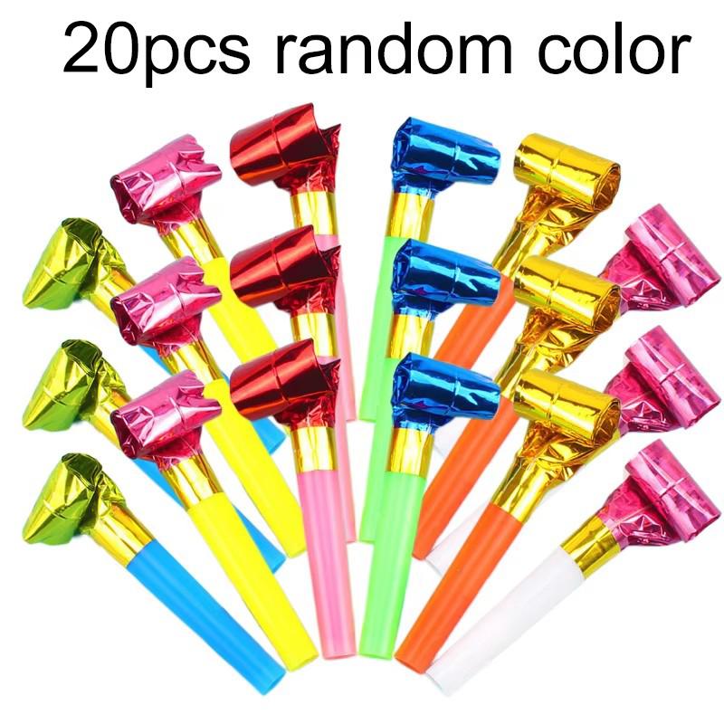 20/30/60/120pcs Blowing Telescopic Whistle Plastic Party Noise Generator Party Entertainment Cheering Props Festival Gift TMZ