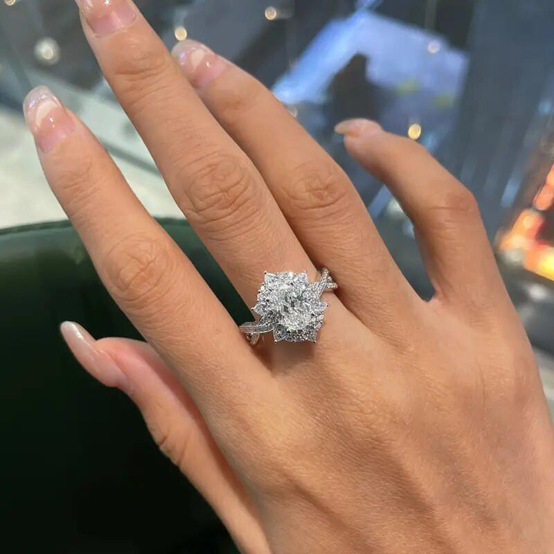 CopperRing AAA Zircon High Quality For Women Rings Wedding Fine Jewelry Accessories Party Gift