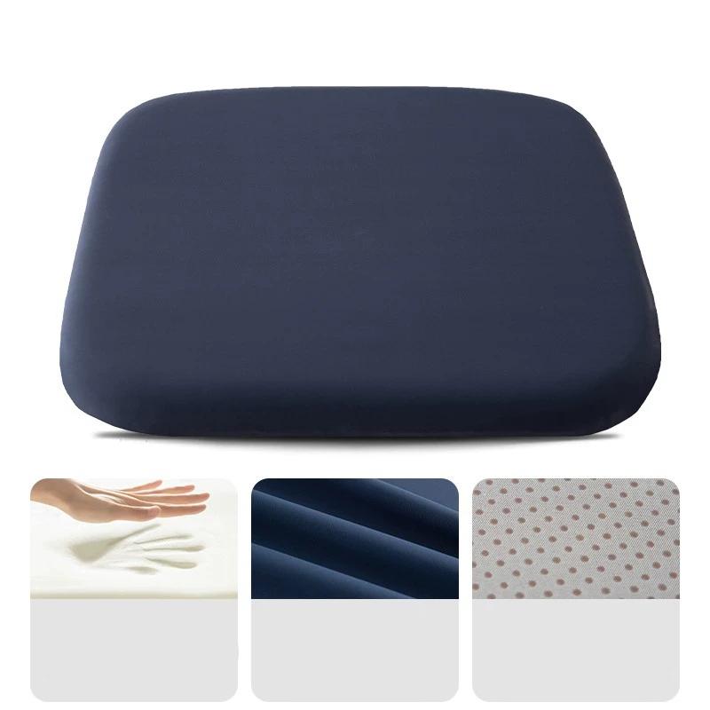 

40x40cm Square Chair Cushion Comfortable Memory Foam Seat Cushion Non-Slip Chair Pads with Removable Cover For Office Car JT575 40x40cm королевский синий